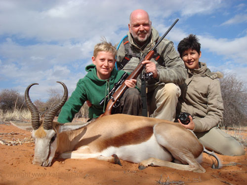 Kalahari Springbok hunting, Namibia