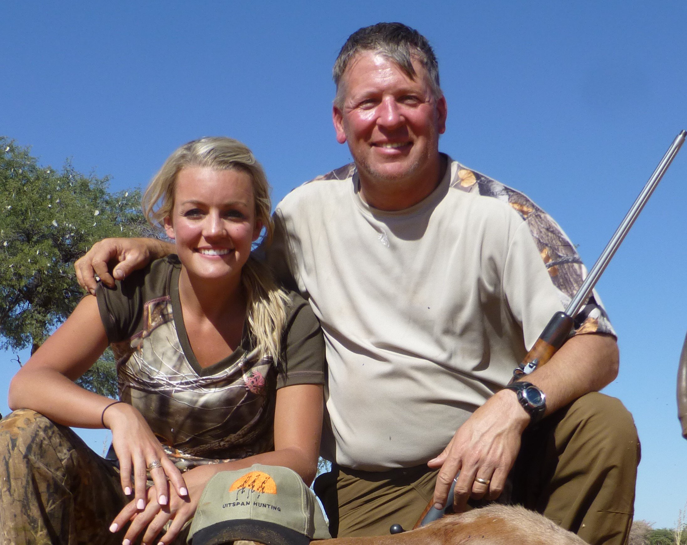 father and daughter hunt Namibia Todd Danae